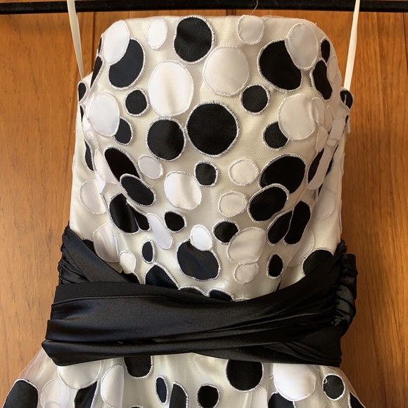 Sean Couture Strapless Polkadot Dress - Picture 3 of 6